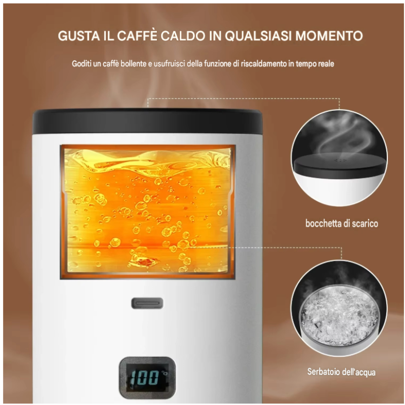 Macchina Caffè Portatile Elettrica 3 in 1 USB-C...