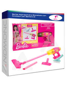 Barbie Aspirapolvere Giocattolo con Accessori per Bambini 3+
