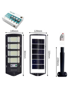 Lampione Solare LED da Esterno 800W – Faro ad Alta... 2