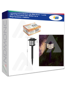 Lampioncino Solare da Giardino – Luce LED a Picchetto per...