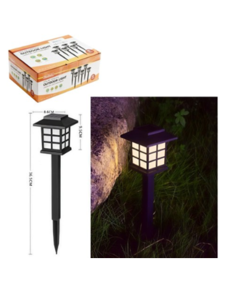 Lampioncino Solare da Giardino – Luce LED a Picchetto per Esterno e Segnapasso Vialetto