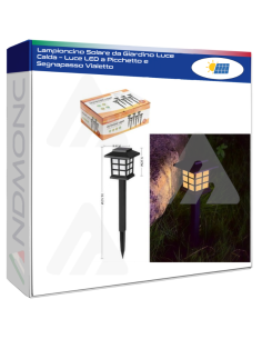 Lampioncino Solare da Giardino Luce Calda – Luce LED a...
