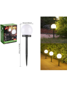 Lampioncini Solari da Giardino a Sfera  Kit 4 Pezzi –... 2