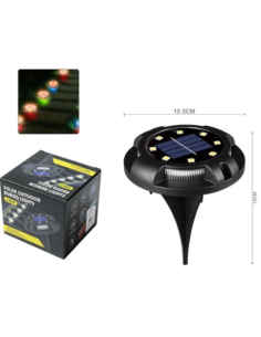 Faretti Solari Interrati RGB da Giardino Kit 4 Pezzi –... 2
