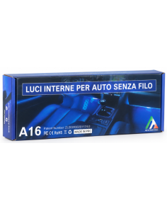 Luci LED RGB per interni auto senza fili, ricaricabili... 2