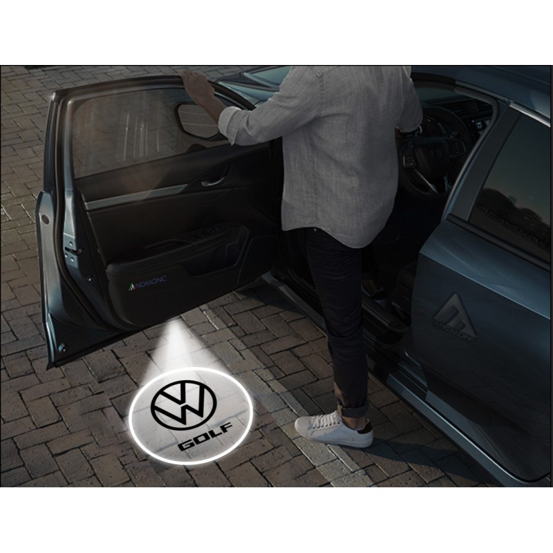 Luci sottoporta Volkswagen Golf logo Nuovo kit Carbonio