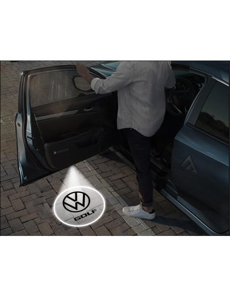 Luci sottoporta Volkswagen Golf logo Nuovo kit Carbonio