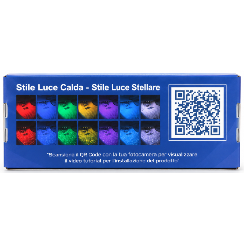 Luci LED RGB per interni auto senza fili,...