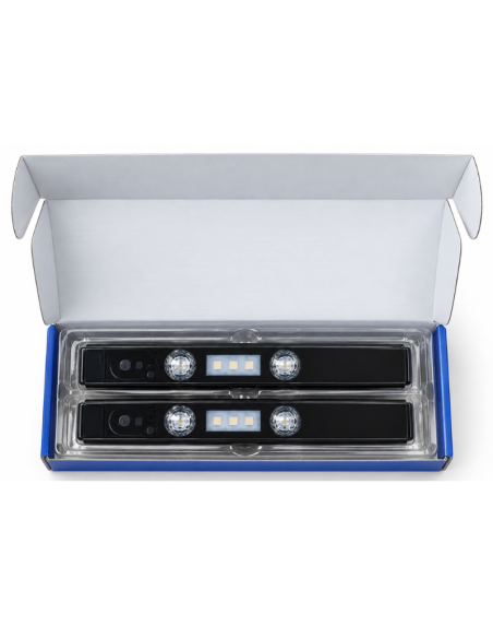 Luci LED RGB per interni auto senza fili, ricaricabili USB – Kit 2 pezzi Camper Laika