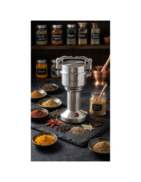 Macinacaffè Elettrico Professionale 850W in Acciaio Inox – Macina Spezie, Cereali e Caffè 150g