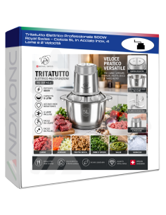 Tritatutto Elettrico Professionale 500W Royal Swiss –...