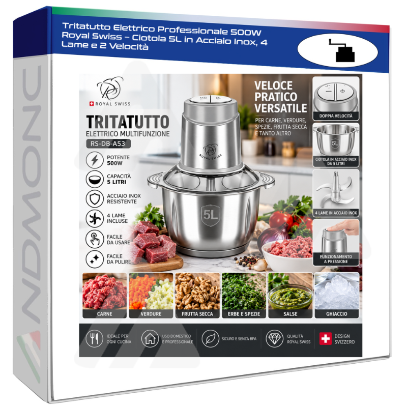 Tritatutto Elettrico Professionale 500W Royal...