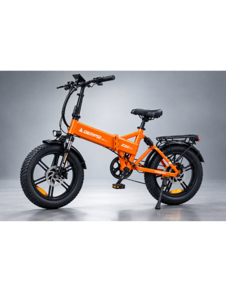 Bici Elettrica Pieghevole GERPSI Z20 Plus 500W – Fat Bike con Display LCD, Freni a Disco e Portapacchi
