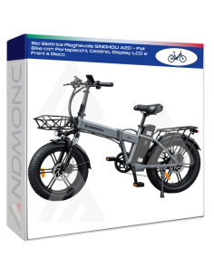 Bici Elettrica Pieghevole SINDHOU A20 500W – Fat Bike con...