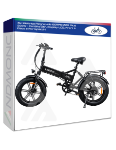 Bici Elettrica Pieghevole GERPSI Z20 Plus 500W – Fat Bike...