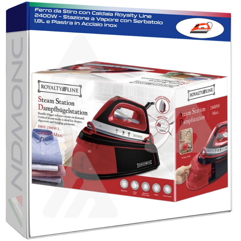 Ferro da Stiro con Caldaia Royalty Line 2400W –...