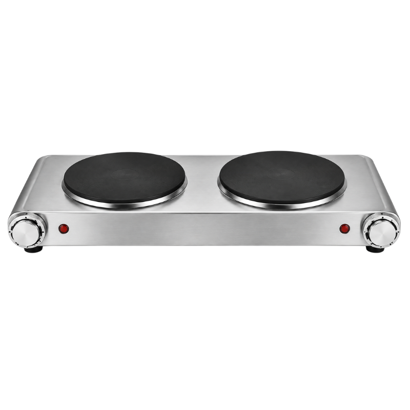 Doppia Piastra Elettrica 2500W in Acciaio Inox...