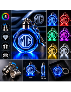 Portachiavi MG LED Multicolore con Logo Luminoso –... 2