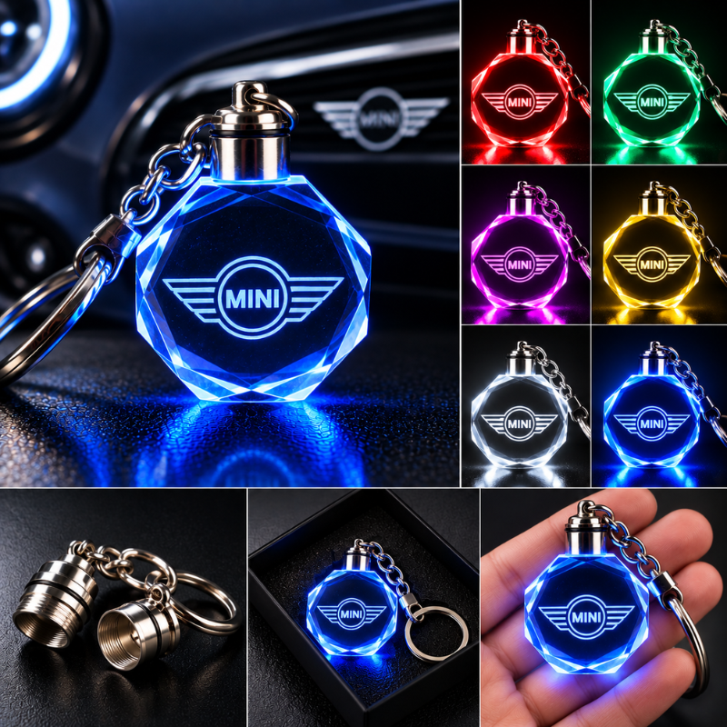 Portachiavi MINI Cooper LED Multicolore con...