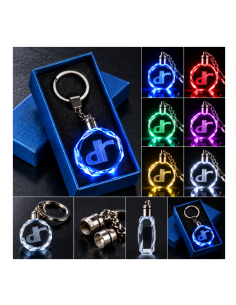 Portachiavi DR Automobiles LED Multicolore con Logo...