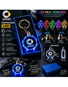 Portachiavi Smart LED Multicolore con Logo Luminoso –... 2