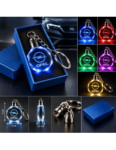 Portachiavi Opel LED Multicolore con Logo Luminoso –...
