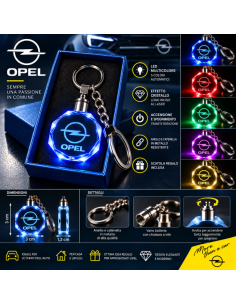 Portachiavi Opel LED Multicolore con Logo Luminoso –... 2