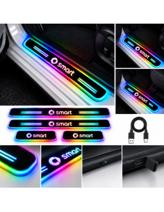 4 Battitacco LED Smart RGB Multicolore Senza Fili –...