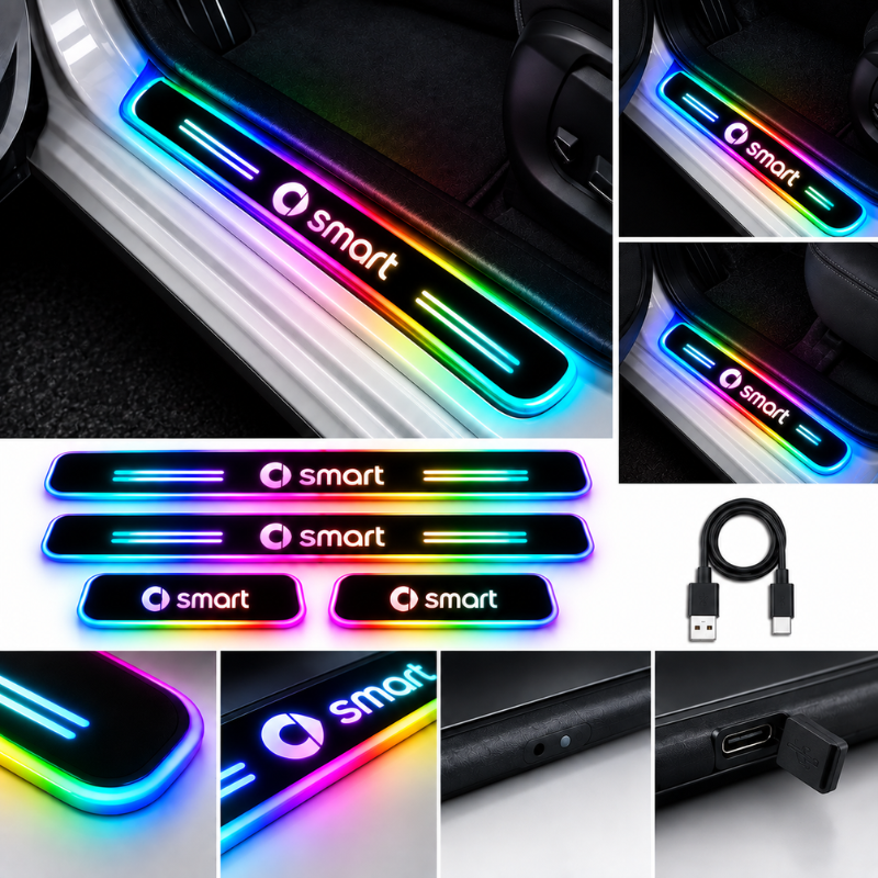 4 Battitacco LED Smart RGB Multicolore Senza...