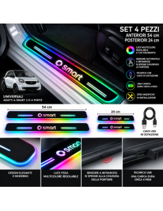 4 Battitacco LED Smart RGB Multicolore Senza Fili –... 2