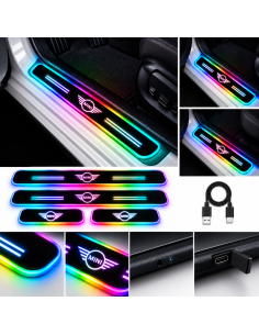 4 Battitacco LED MINI RGB Multicolore Senza Fili –...