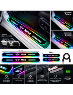 4 Battitacco LED MINI RGB Multicolore Senza Fili –... 2