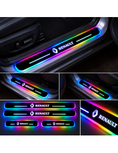 4 Battitacco LED Renault RGB Multicolore Senza Fili –...