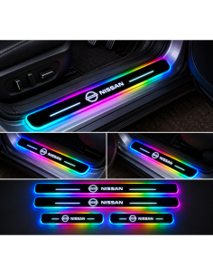 4 Battitacco LED Nissan RGB Multicolore Senza Fili –...
