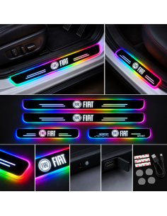 4 Battitacco LED Fiat RGB Multicolore Senza Fili –...