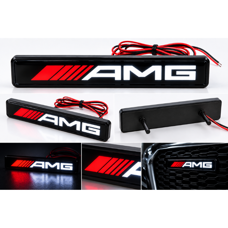 Logo AMG LED 16 cm per Griglia Auto – Emblema...