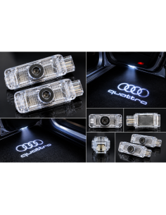 2x Luci Sottoporta LED Audi Quattro con Proiettore Logo –...