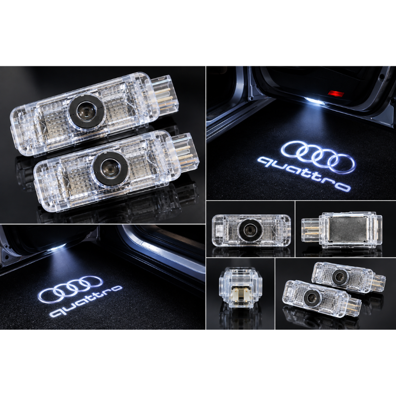 2x Luci Sottoporta LED Audi Quattro con...
