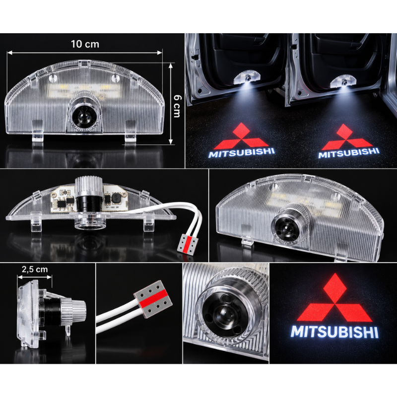 2x Luci Sottoporta LED Mitsubishi con...