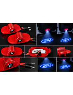 2x Luci Sottoporta LED Ford con Proiettore Logo – Luci...