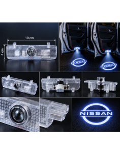 2x Luci Sottoporta LED Nissan con Proiettore Logo – Luci...