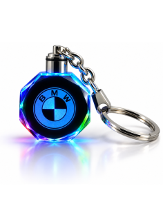 Portachiavi LED Multicolore con Logo BMW e Astuccio