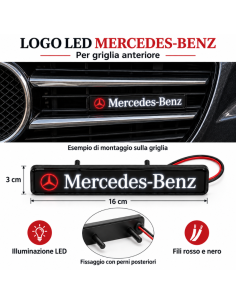 Logo LED Mercedes-Benz – Stemma Luminoso per Griglia... 2