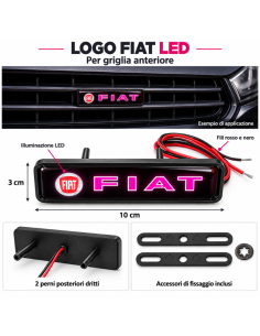 Logo LED Fiat – Stemma Luminoso per Griglia Anteriore... 2