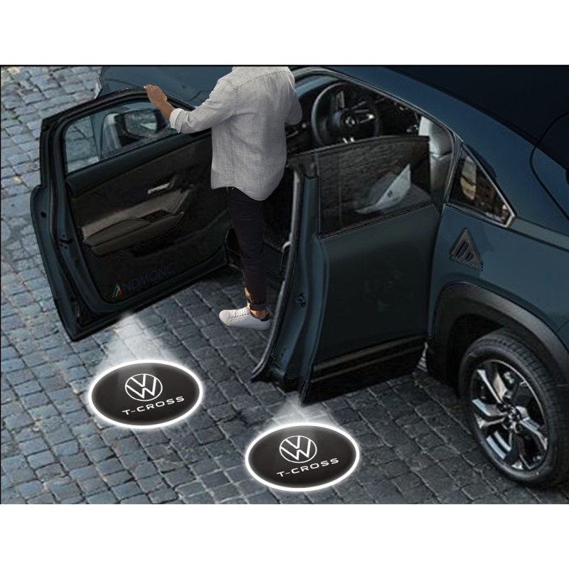 Luci sottoporta Volkswagen T-cross logo Nuovo kit Carbonio
