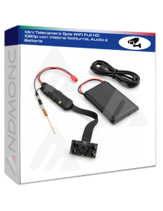 Mini Telecamera Wi-Fi 1080p con Visione Notturna, App...