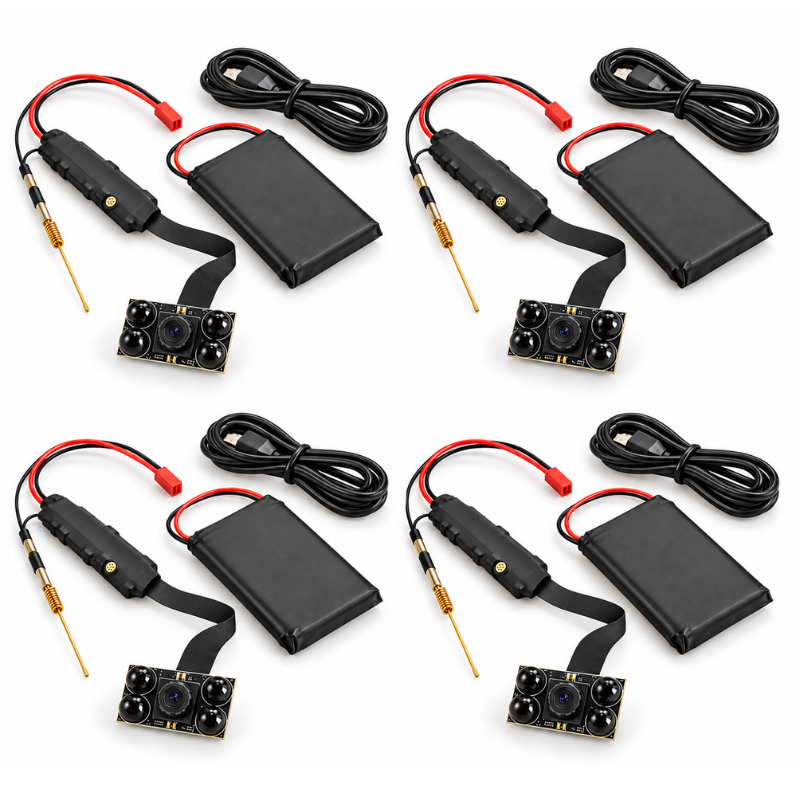 Kit 4 Mini Telecamere Spia WiFi Full HD 1080p...