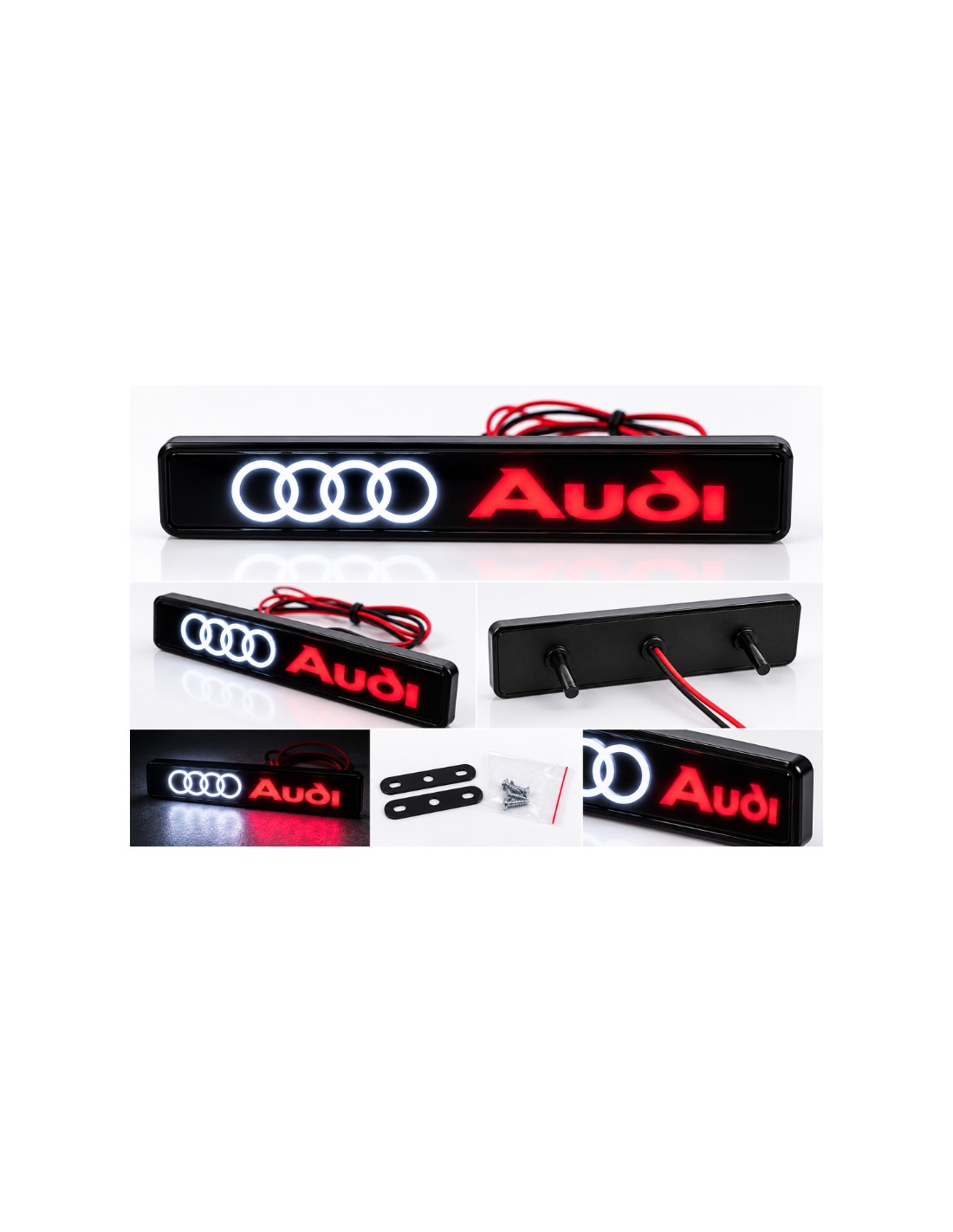 Audi LED grille emblem