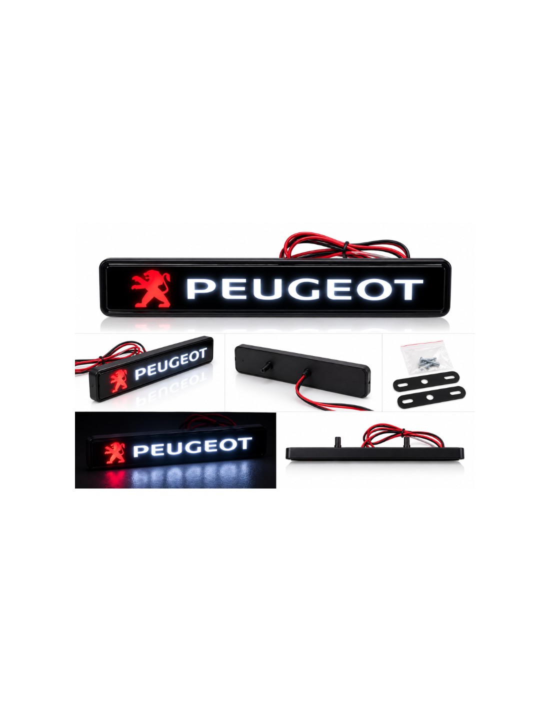 Peugeot LED grille emblem