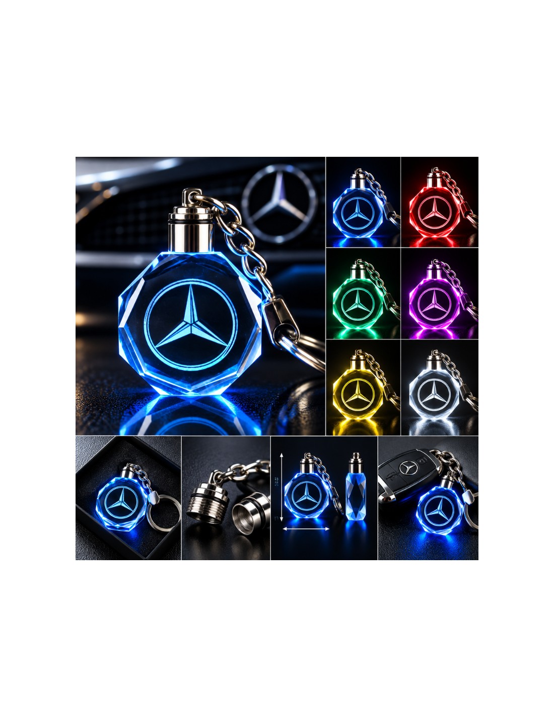Mercedes-Benz multicolour LED keyring